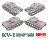 Rye Field Model 5056 KV-1 Reinforced Cast Turret TankModel 1942 1/35